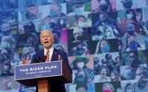 Joe Biden speaks about COVID-19 in Wilmington, Delaware