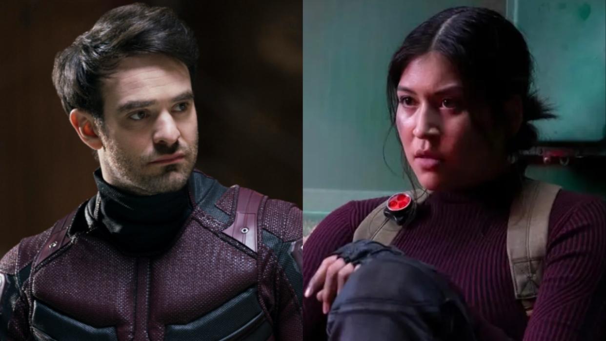  Charlie Cox as Daredevil and Alaqua Cox as Echo . 