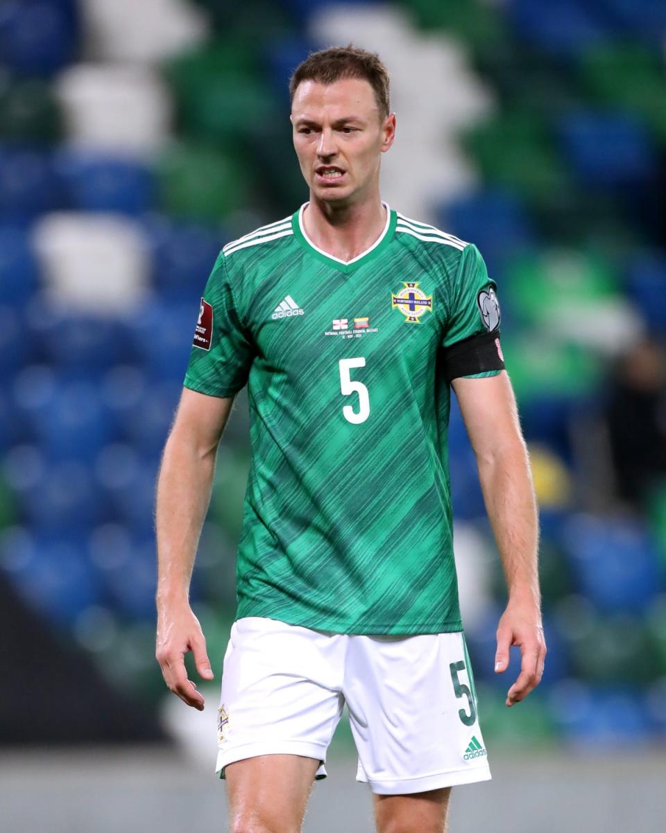 Jonny Evans said Northern Ireland’s players remain behind manager Ian Baraclough (Liam McBurney/PA) (PA Archive)