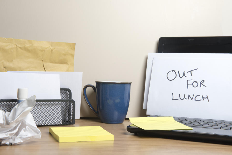 Going out for lunch is better for our physical and mental health [Photo: Getty]