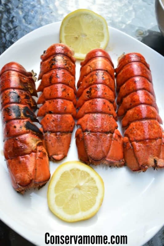 <p>Learn how to perfectly grill lobster tail using simple pantry ingredients. You will want to make them again and again. <strong>Get the Recipe: <a href="https://conservamome.com/how-to-grill-a-lobster-tail-perfect-grilled-lobster-tail/" rel="nofollow noopener" target="_blank" data-ylk="slk:Grilled Lobster Tail;elm:context_link;itc:0;sec:content-canvas" class="link ">Grilled Lobster Tail</a></strong></p>