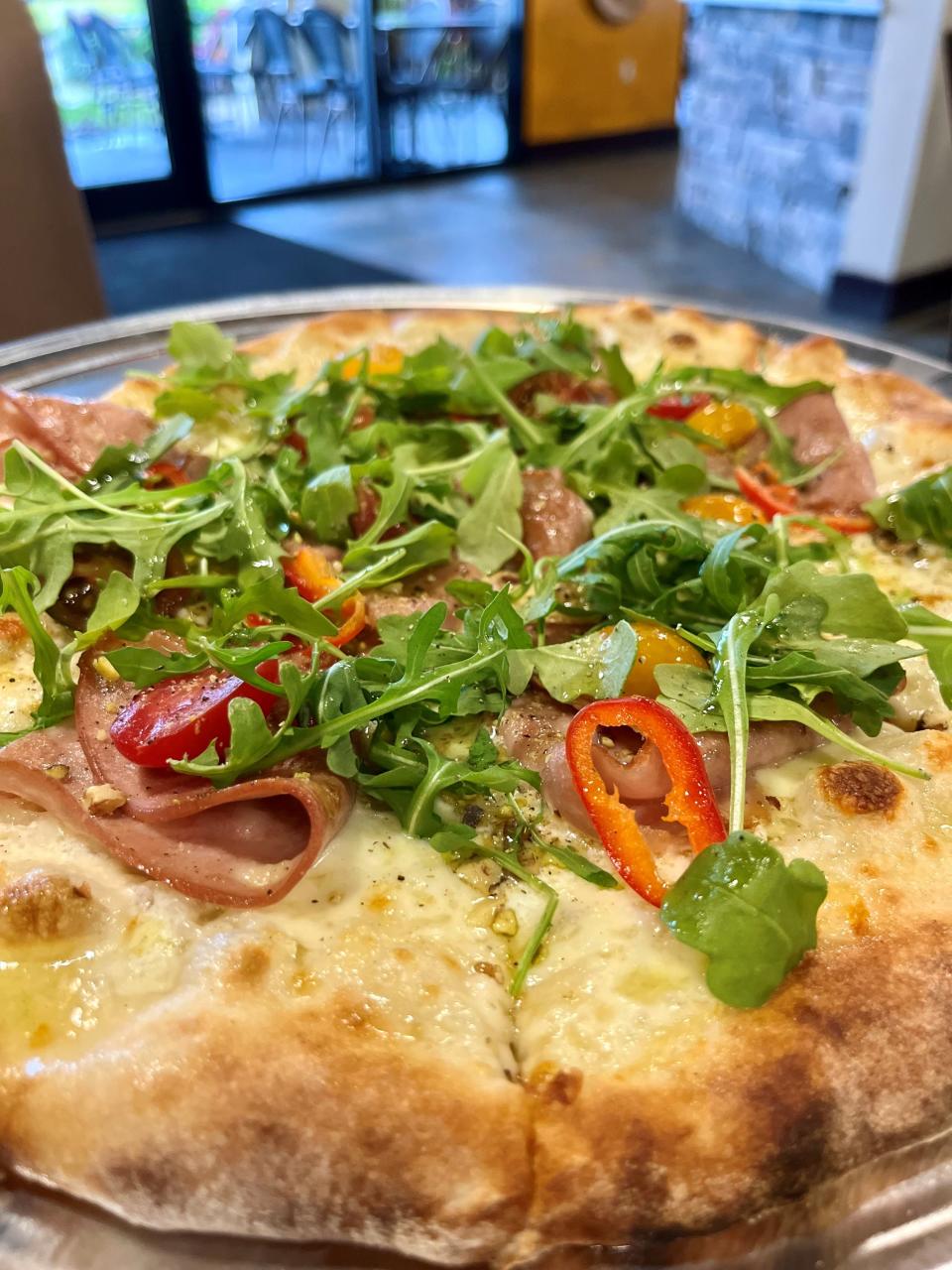 Oda Pizzeria Bistro has a variety of specialty wood fire pizzas, including this mortadella.