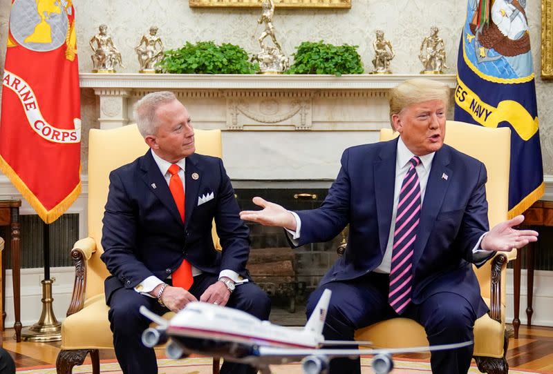 U.S. President Trump meets with U.S. Rep. Van Drew at the White House in Washington