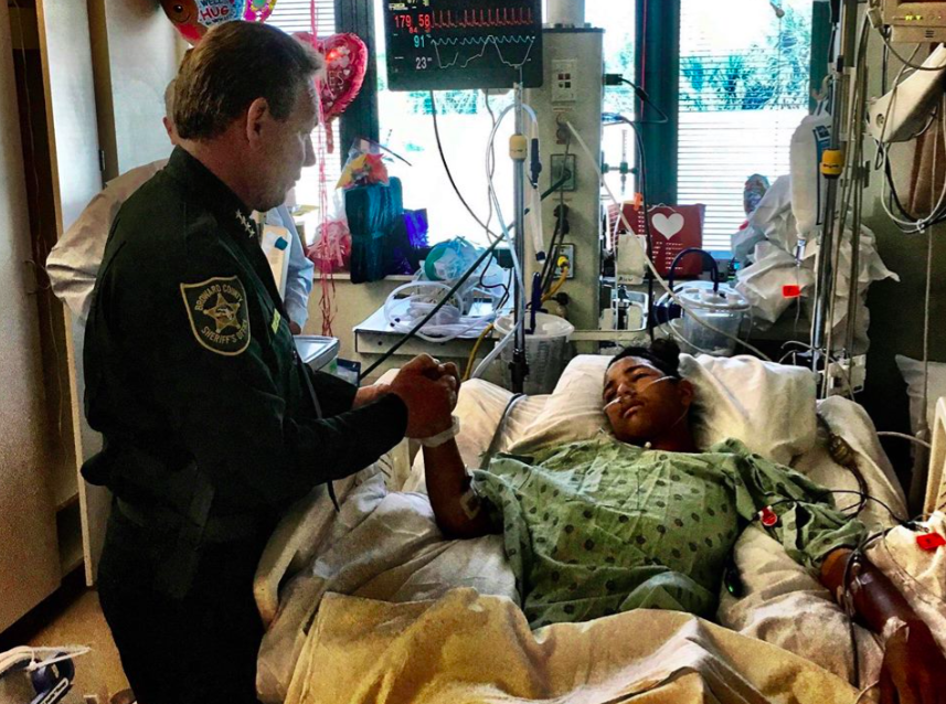 <em>Anthony Borges was shot multiple times while protecting fellow students in the Florida school shooting (Facebook/Broward Sheriff’s Office)</em>