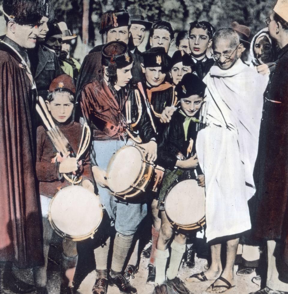 Mahatma Gandhi visited Europe. (Photo by: Carl Simon/United Archives/Universal Images Group via Getty Images)