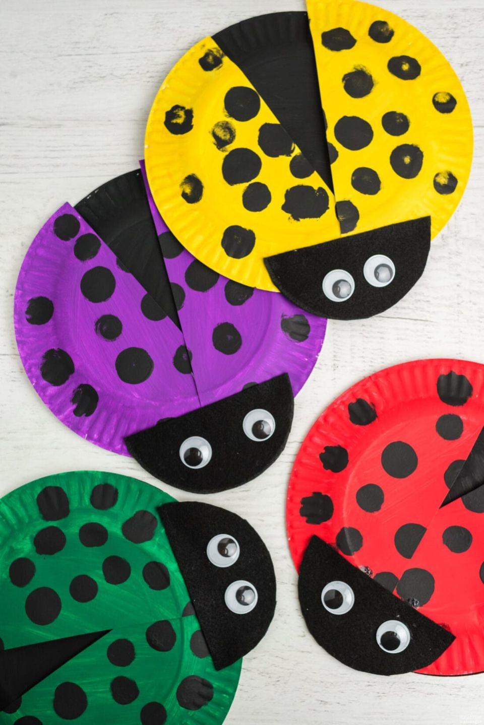 Paper Plate Ladybugs