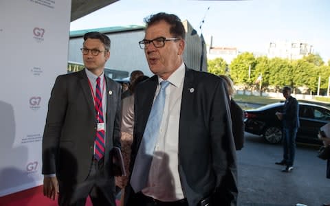 German Minister of Economic Cooperation and Development Gerd Muller arrives at the UNESCO headquarter for the Education and development G7 ministers Summit, in Paris, France, 05 July 2019