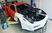 <p>Ferraris all have pretty fantastic engines from the factory, so it's not often you hear of them <a href="https://www.roadandtrack.com/motorsports/a30104029/ferrari-458-indycar-swap/" rel="nofollow noopener" target="_blank" data-ylk="slk:getting swapped out for something else;elm:context_link;itc:0;sec:content-canvas" class="link ">getting swapped out for something else</a>. Still, we have to respect it—seeing an IndyCar V-8 go into anything resembling a road car is exciting. </p>