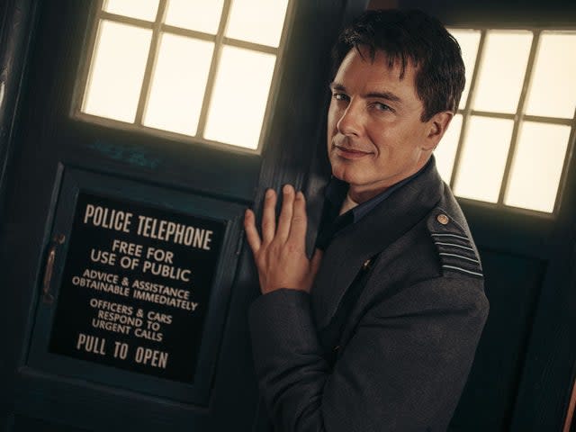 Iconic: Barrowman as Captain Jack in Doctor Who: Revolution of the DaleksBBC