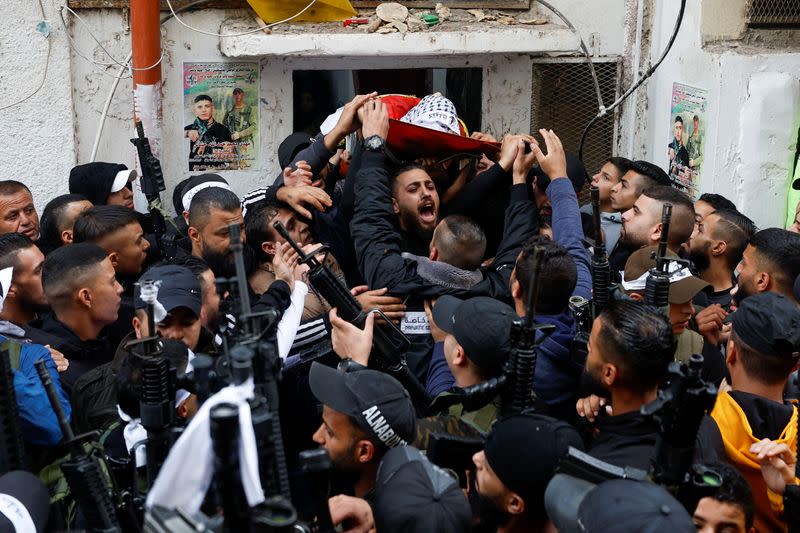 Funeral of Palestinian Mahdi Hashash in Nablus