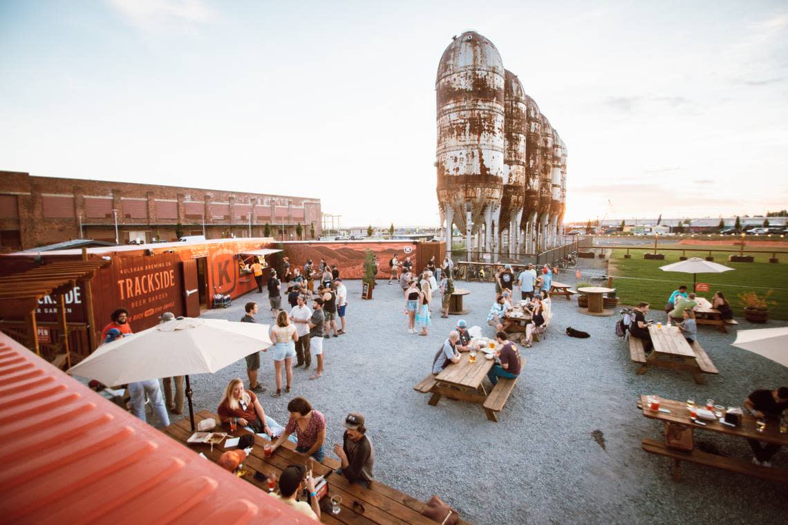 Kulshan Brewing Co’s Trackside Beer Garden in Bellingham, Wash. reopens May 3, 2024 for the summer season. Maggie Kaiserman/Courtesy to The Bellingham Herald