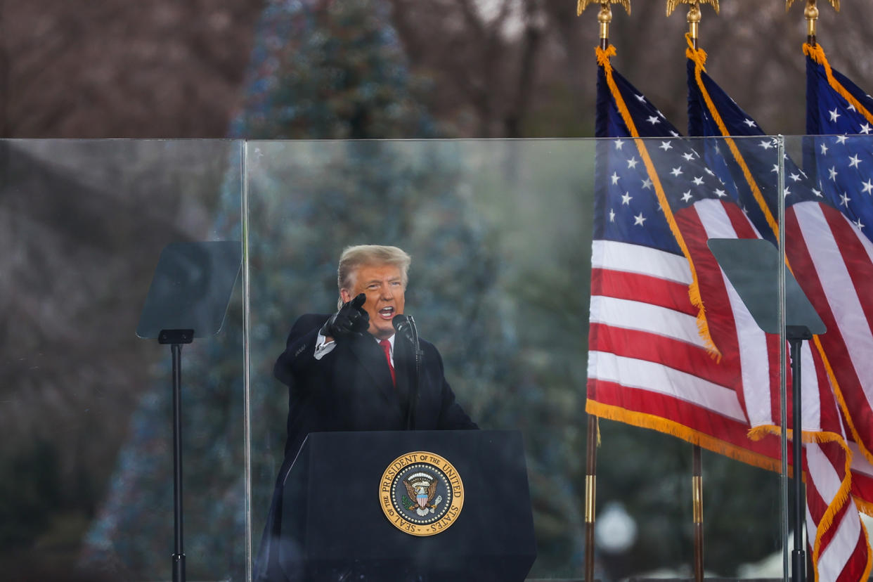 Trump holds rally in Washington D.C as "Save America March" - Credit: Tayfun Coskun/Anadolu Agency/Getty Images