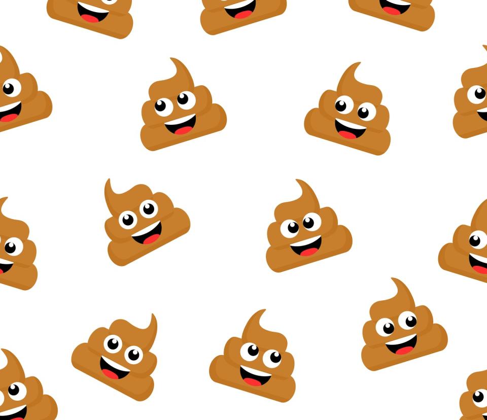 <span class="caption">Brown poop can indicate good health.</span> <span class="attribution"><a class="link " href="https://www.gettyimages.com/detail/illustration/cute-funny-seamless-pattern-poop-royalty-free-illustration/1294853918" rel="nofollow noopener" target="_blank" data-ylk="slk:Vitalii Barida/iStock via Getty Images Plus;elm:context_link;itc:0;sec:content-canvas">Vitalii Barida/iStock via Getty Images Plus</a></span>