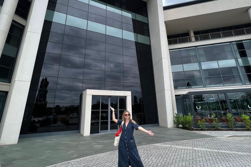 I went to the Brooklands - a modern English hotel with an award-winning restaurant, overlooking the historic Brooklands racing circuit -Credit:Lucy Williamson