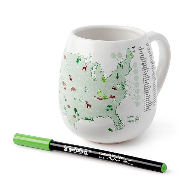 Candelaria Reymundo and Greg Waloszczyk National Parks Color Map Mug