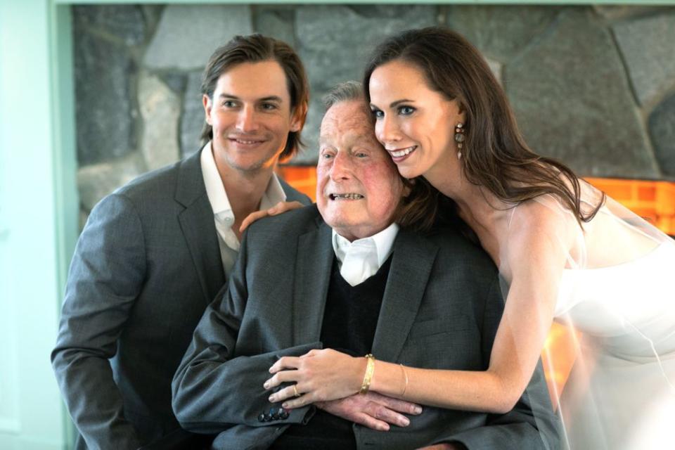 Craig Coyne, George H.W. Bush and Barbara Bush