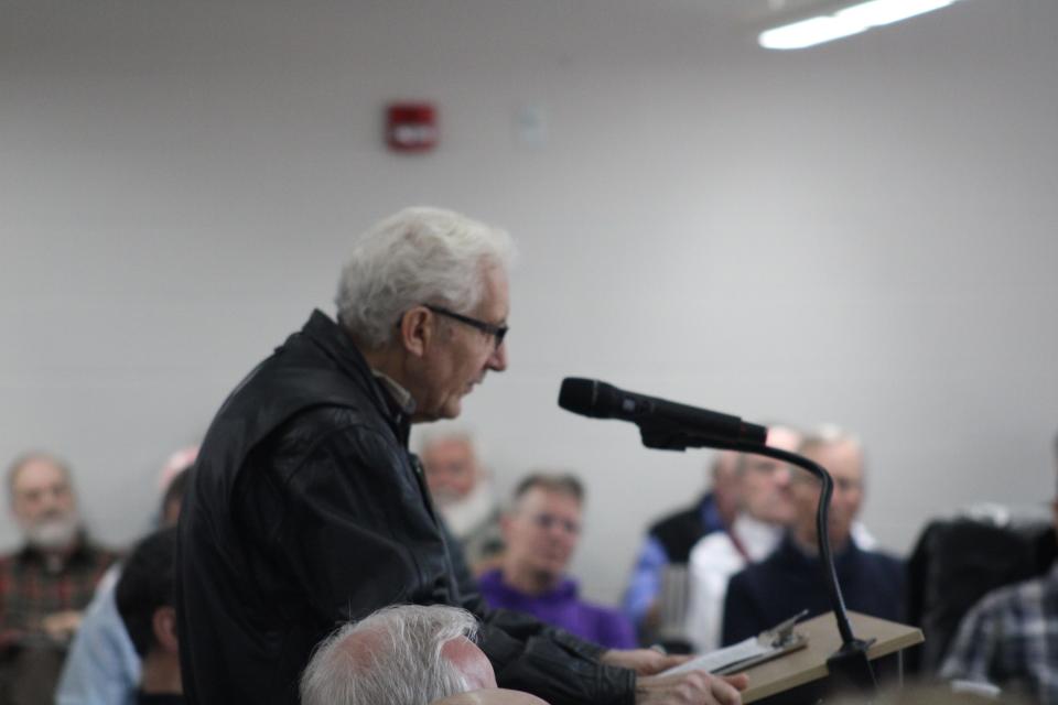 Numerous citizens spoke during a lengthy public comment portion of the board of health meeting on April 4.