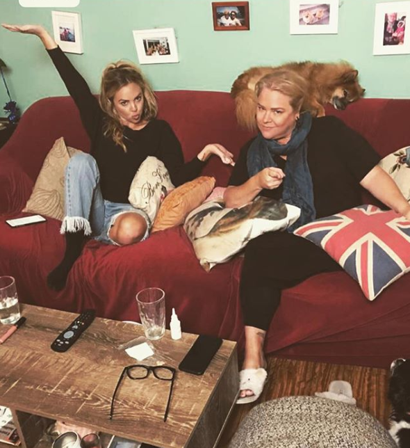 Angie shot to fame on Gogglebox alongside Yvie Jones. Photo: Instagram/angiekent_