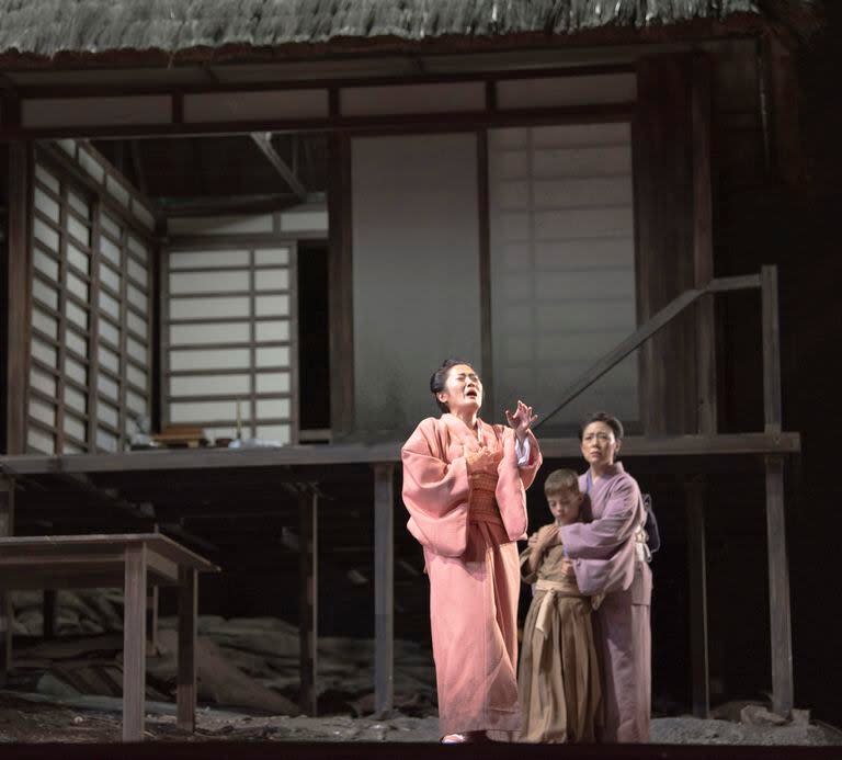 Anna Sohn como Cio Cio San en Madama Butterfly, en el Teatro Colón