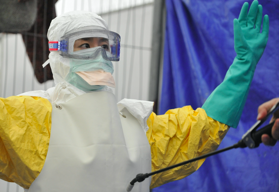 There was an outbreak of Ebola in West Africa in 2014 (Picture: Rex)