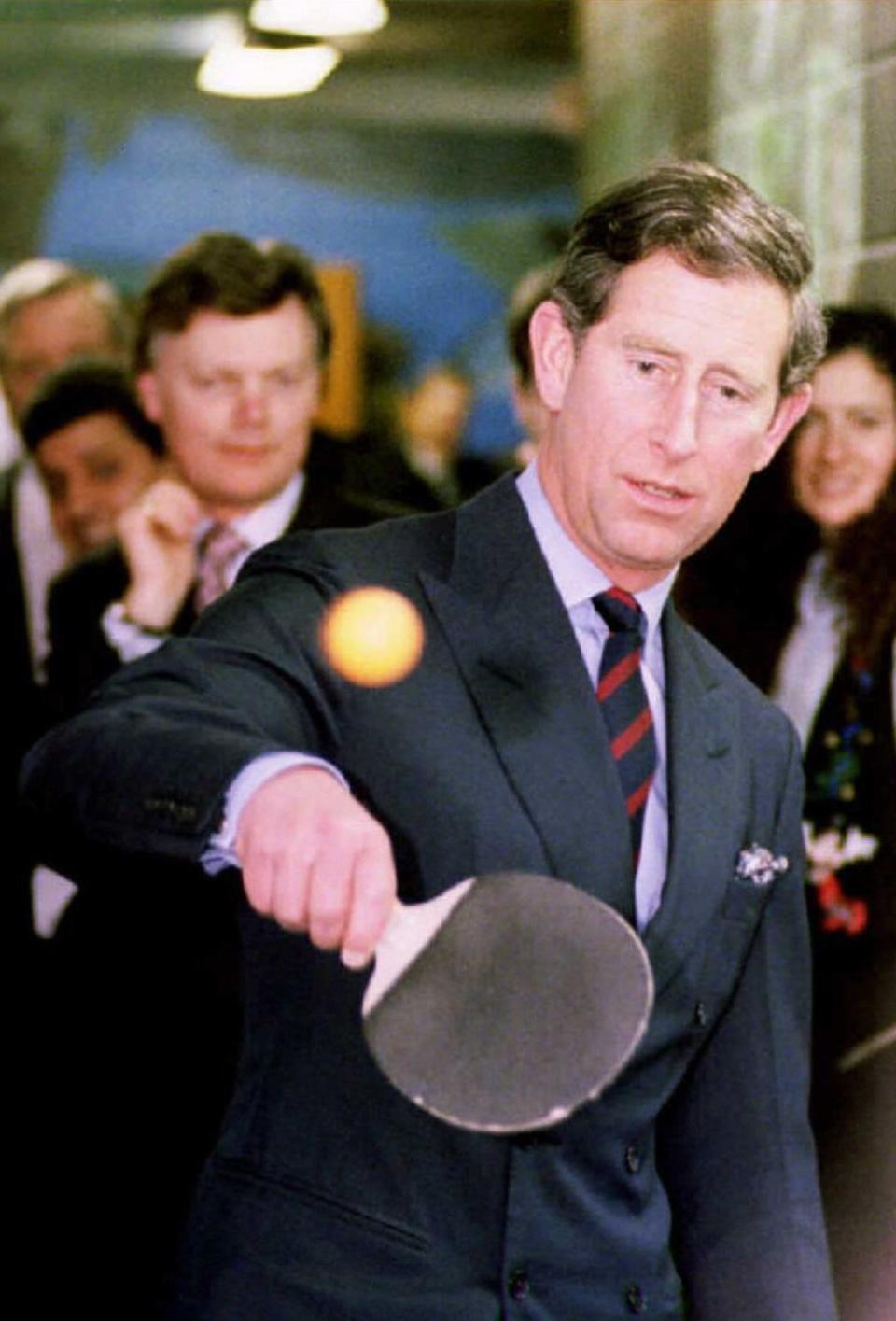 <p>Prince Charles showed off his ping-pong skills at the Dovercourt Boys and Girls Club in Toronto during an official visit to Canada. </p>