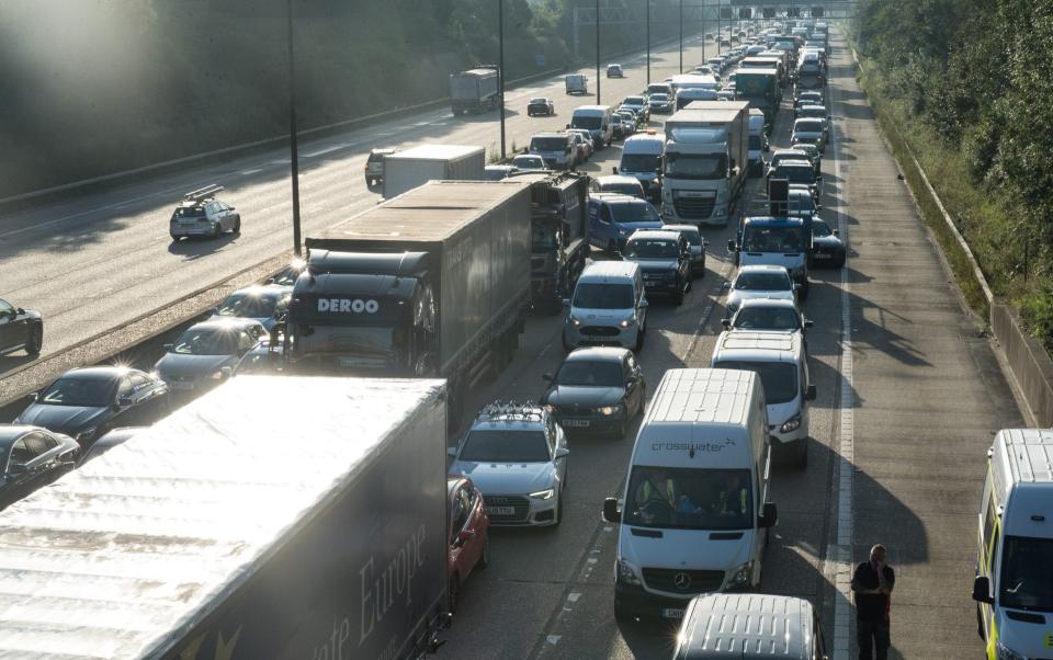 The activists caused huge traffic jams for the fifth time in just eight days - Guy Smallman/Getty