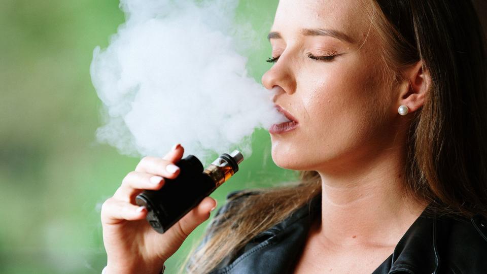 Woman Vaping