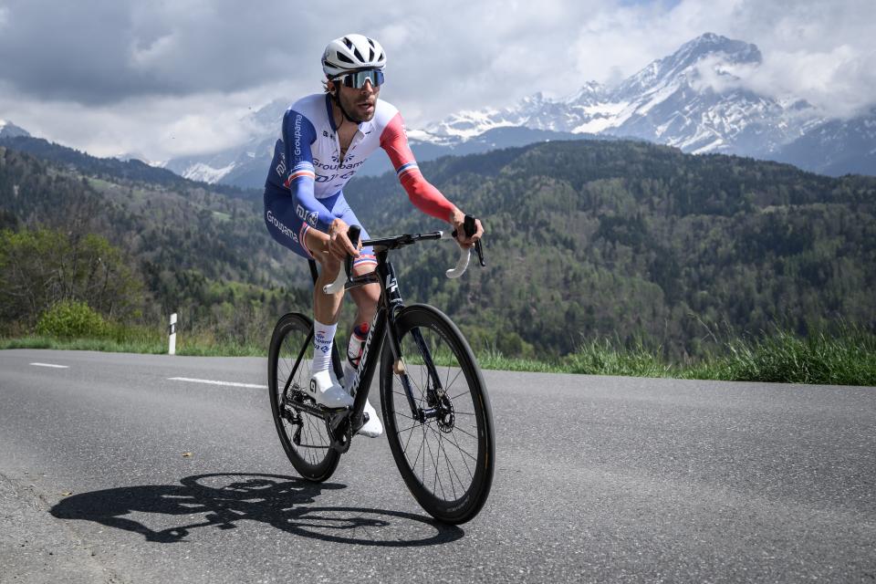 Thibaut Pinot, pictured here competing at the Tour de Romandie.