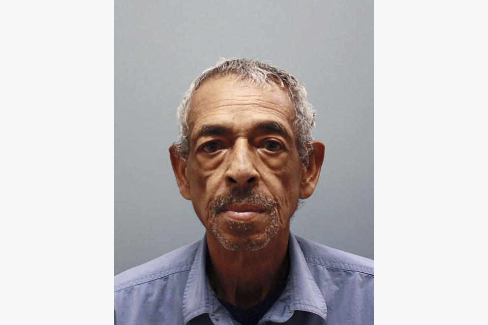 This booking photo provided by the Harris County (Texas) Sheriff's Office, shows Ronald Lewis on Friday, Nov. 17, 2023. Authorities have accused the Houston attorney of using work-related visits to a county jail to smuggle in legal paperwork laced with ecstasy and synthetic marijuana to inmates over the last several months. Lewis was free on bond on Monday, Nov. 20, after being arrested Friday at the Harris County Jail in Houston while trying to visit an inmate. (Harris County Sheriff's Office via AP)