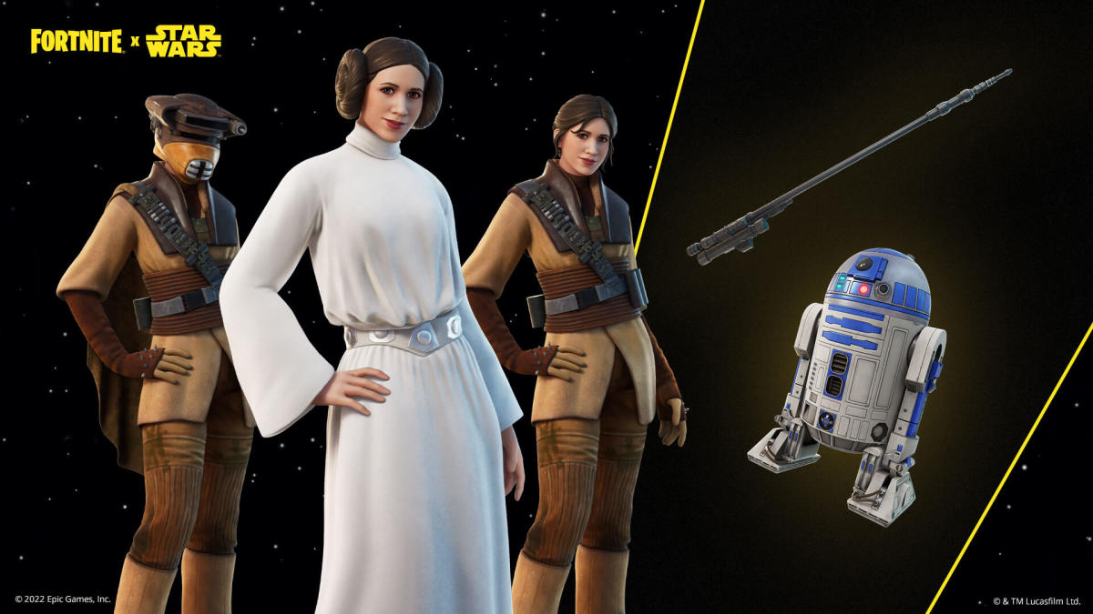 The latest 'Fortnite' Star Wars characters are Luke, Leia and Han