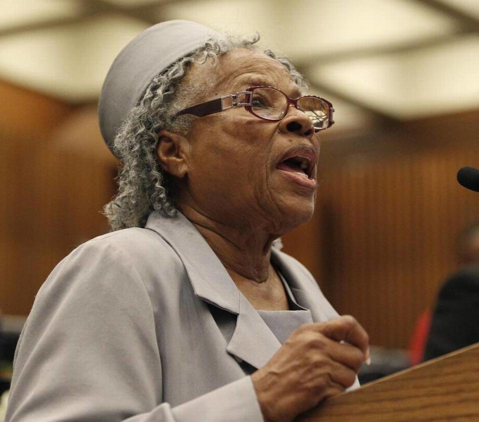 Opal Lee, now 89, at this year’s Juneteenth. Paul Moseley/pmoseley@star-telegram.com