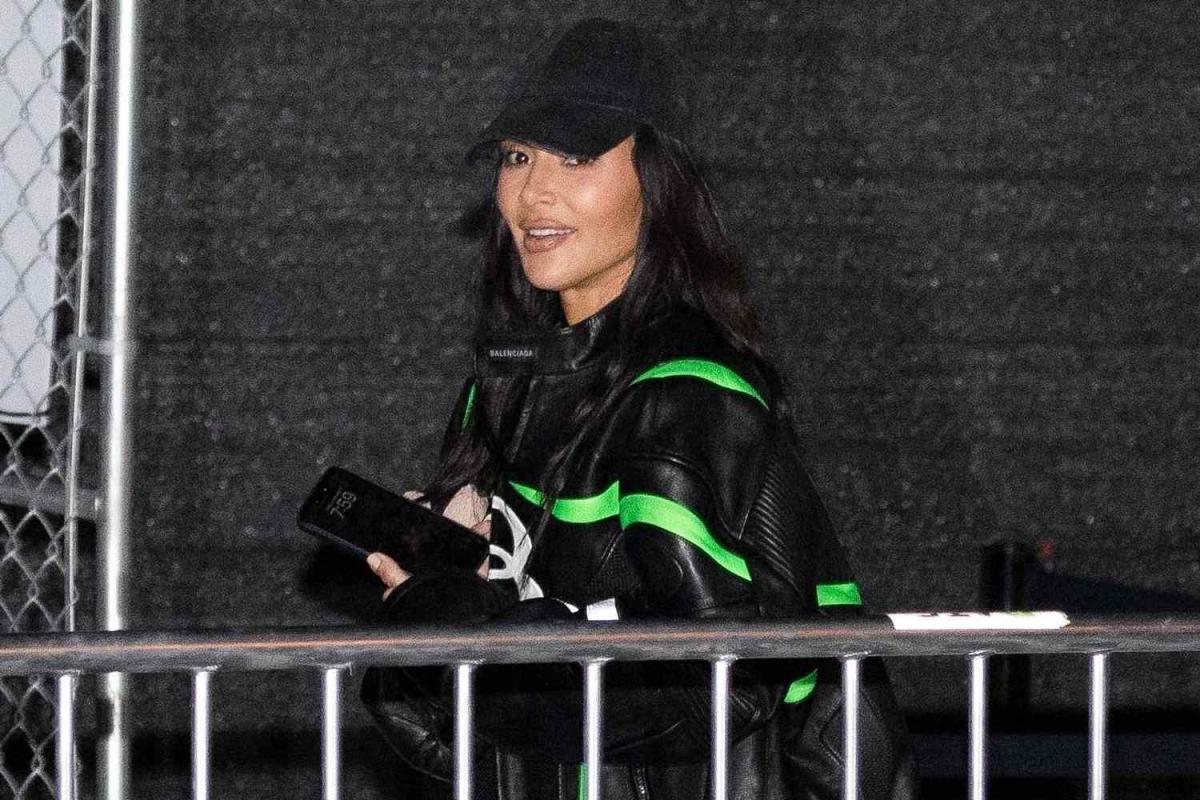 Kim Kardashian Wears Balenciaga to 2024 Super Bowl as She Supports Usher —  the Newest Face of SKIMS