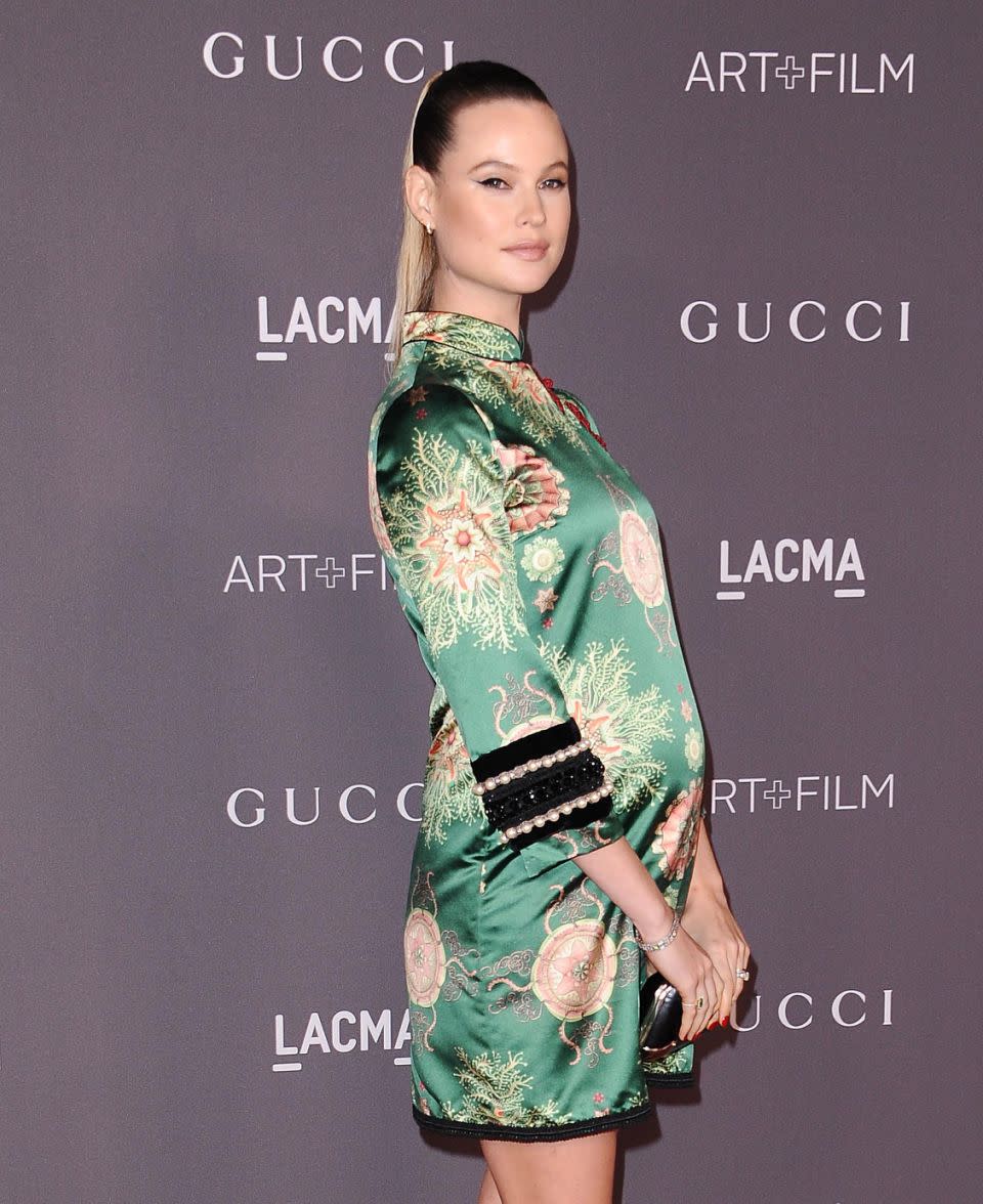 Behati is seven-months pregnant with the couple's second girl. Photo: Getty