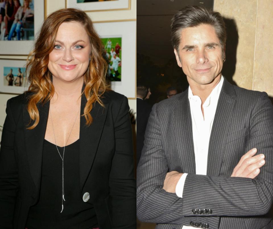 Amy Poehler and John Stamos