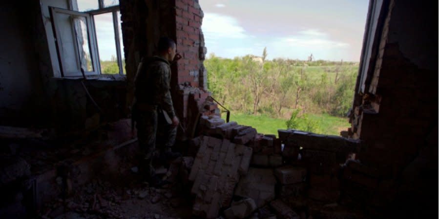 Consequences of the Russian shelling in the Donetsk oblast on May 28, 2022 (illustrative photo)