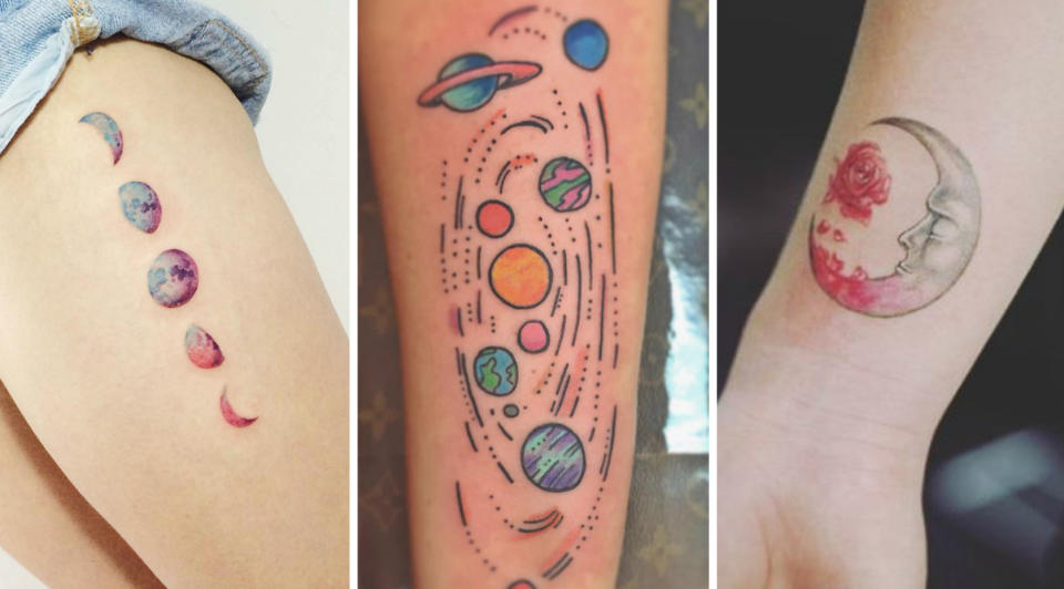 15 space tattoos that are out of this world mesmerizing