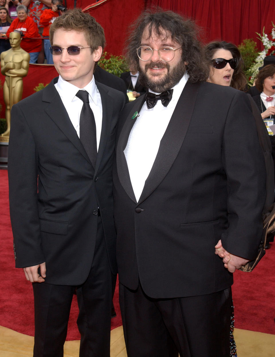 Elijah Woods and Peter Jackson