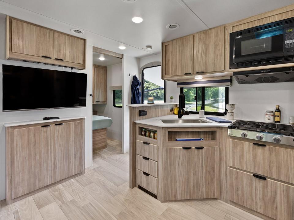 A kitchen in Winnebago's new Access RV