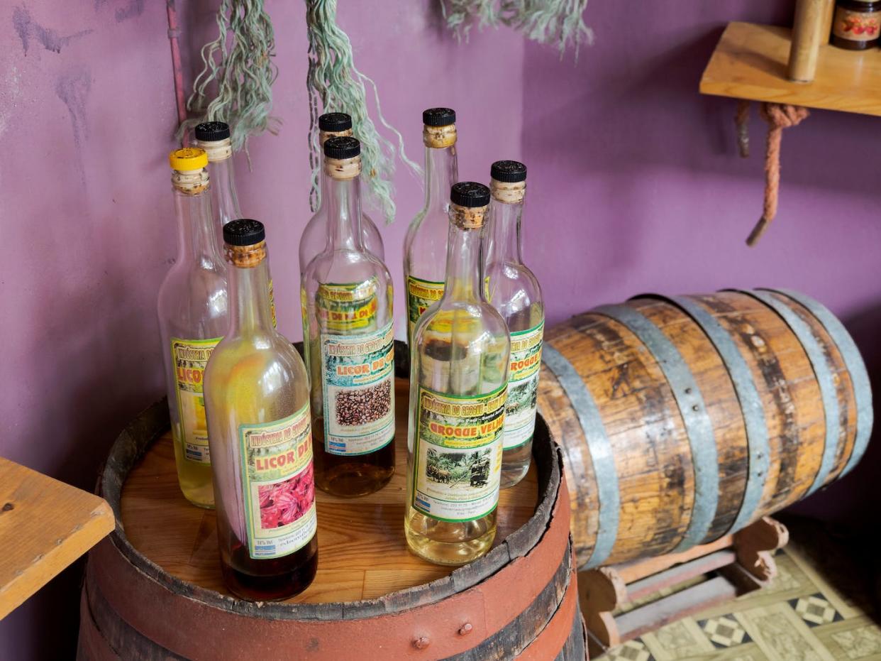 Grogue, the national drink of Cabo Verde, is a spirit distilled from sugar cane. <a href="https://www.gettyimages.com/detail/news-photo/distillery-for-grogue-the-local-and-iconic-liquor-produced-news-photo/1265225678?adppopup=true" rel="nofollow noopener" target="_blank" data-ylk="slk:Martin Zwick/REDA&CO/Universal Images Group via Getty Images;elm:context_link;itc:0;sec:content-canvas" class="link ">Martin Zwick/REDA&CO/Universal Images Group via Getty Images</a>