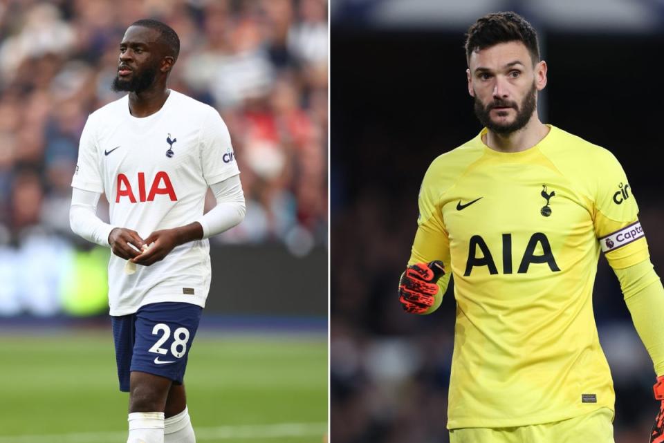 Tanguy Ndombele and Hugo Lloris remain Tottenham players despite not figuring in Ange Postecoglou’s plans (Getty Images)