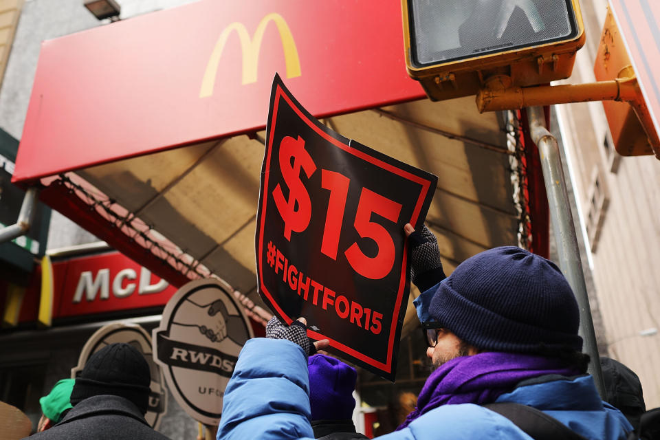 The NLRB held a trial to figure out whether McDonald's is really a joint employer. (Photo: Spencer Platt via Getty Images)