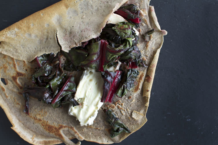 <strong>Get the <a href="http://food52.com/recipes/21697-buckwheat-crepes-with-brie-honey-sauteed-swiss-chard" target="_blank">Buckwheat Crepes With Brie And Honey Sauteed Swiss Chard recipe</a> by CarolineWright from Food52</strong>