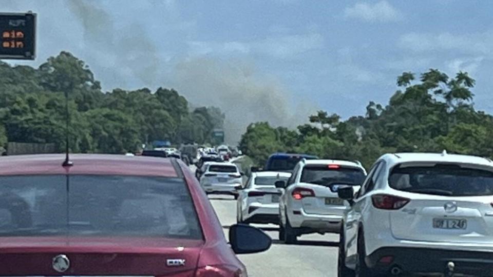 Traffic was at a standstill following the fire. Picture: Supplied
