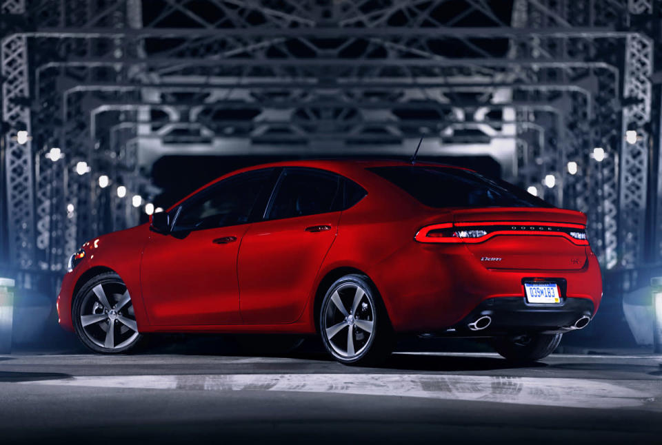 This is the 2013 Dodge Dart, the Alfa Romeo-based small car that's Chrysler's best chance to win compact car shoppers since the Neon was first introduced. It's a sharp looking entry -- even if it has a few too many options.