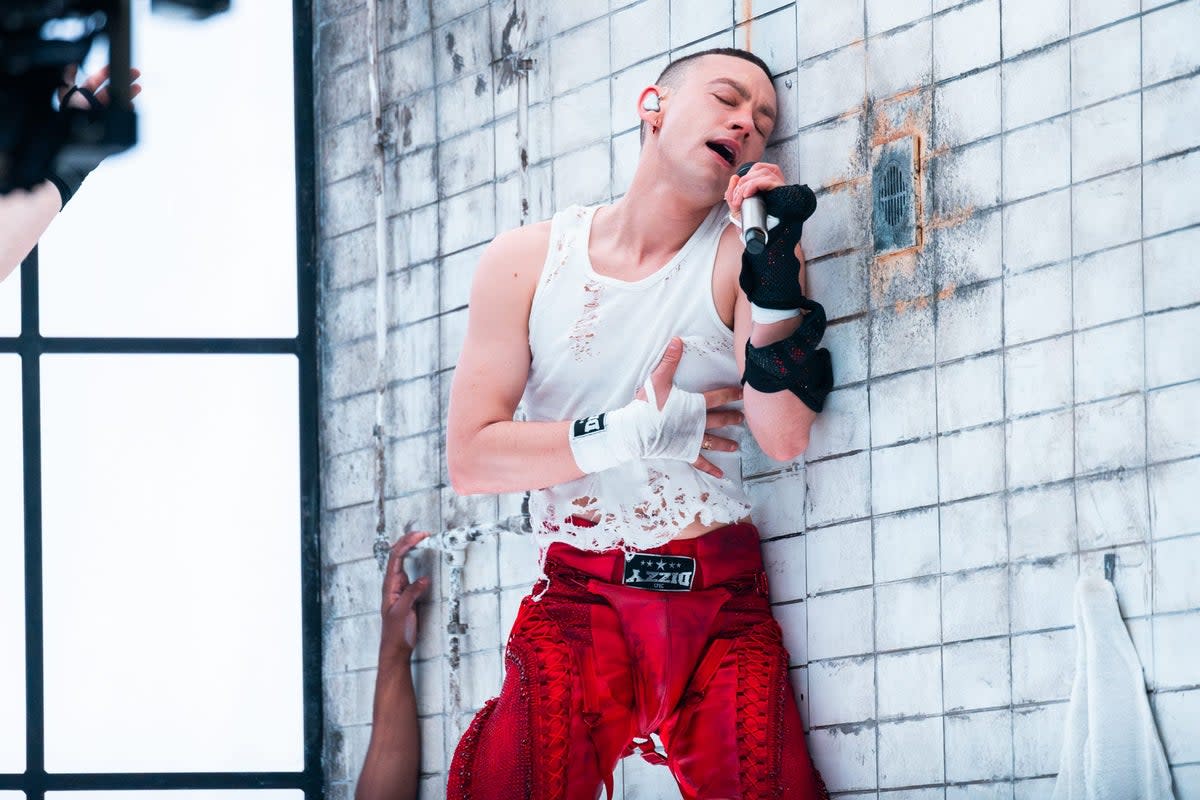 The Years And Years star was performing in the first semi-final of the song contest at the Malmo Arena in Sweden (Corinne Cumming/EBU/PA) (PA Media)