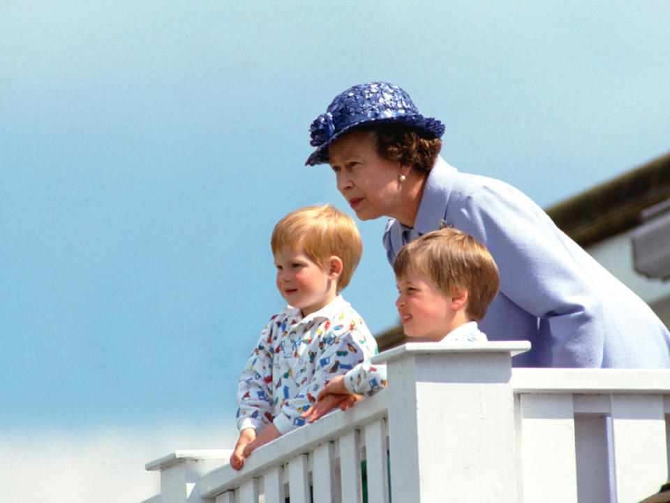 Avec la reine d’Angleterre