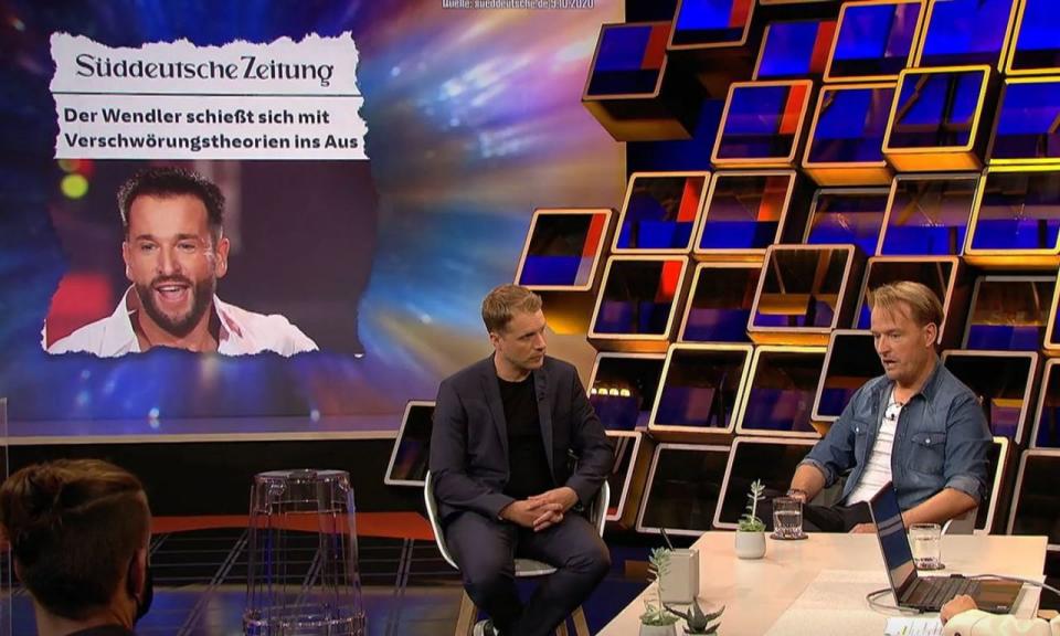 Wendler-Manager Markus Krampe spricht mit Oliver Pocher in der TVNow-Sendung "Pocher - gefährlich ehrlich!" zu Gast und spricht über die Ereignisse der vergangenen Tage.  (Bild. RTL)