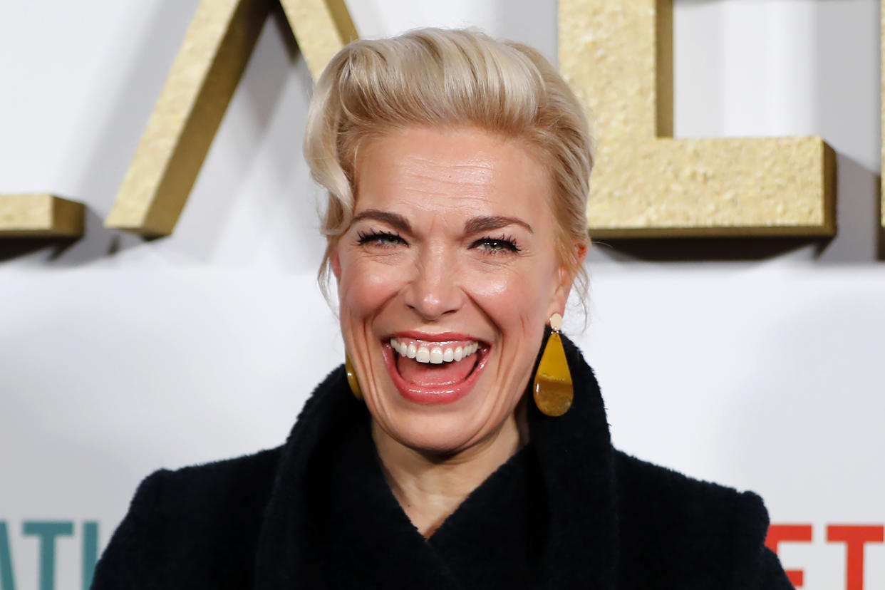 Hannah Waddingham has been nominated for an Emmy for her role in Ted Lasso. (Reuters