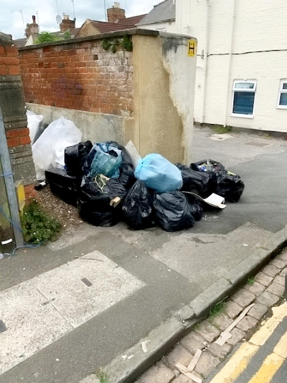 George Brockbanks, 66, said he grew fed up about the increasing amount of rubbish left on a street near him home. (SWNS)