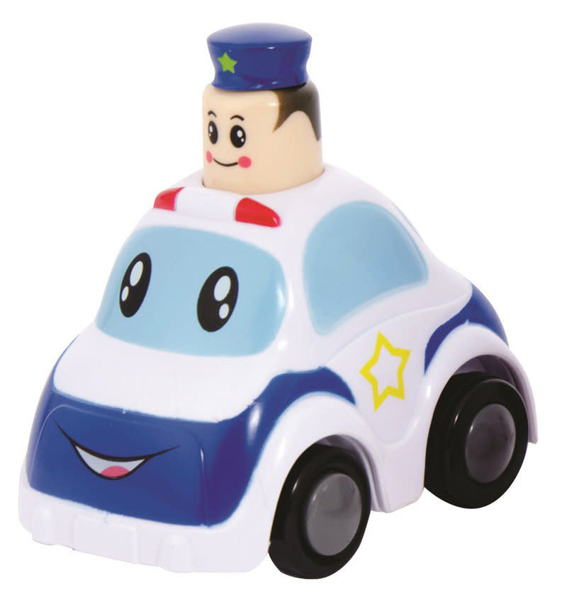 <a href="http://www.cpsc.gov/en/Recalls/2015/Schylling-Recalls-Toy-Police-Cars/" target="_blank">Items recalled</a>: Schylling has recalled its Police Press and Go Toy Vehicles because the hat can detach from the policeman’s head and pose a choking hazard to young children.  Reason: Choking hazard